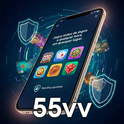 Pessoa usando celular com app de casino, gameplay de jogos em tela